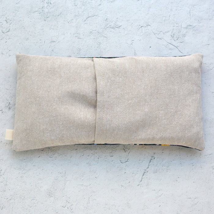 Weighted Eye Pillow in Wildwood Garden Navy Canvas