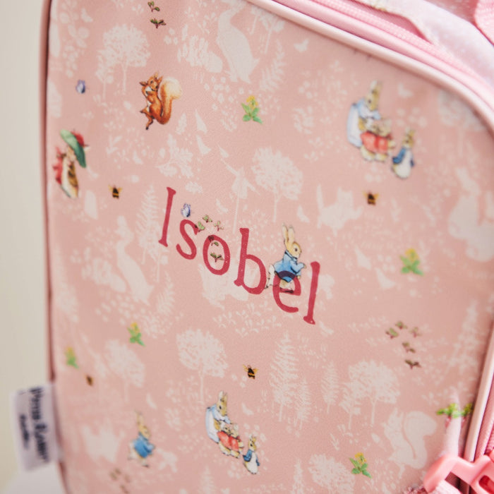 William Lamb Personalised Pink Flopsy Bunny Lunch Bag