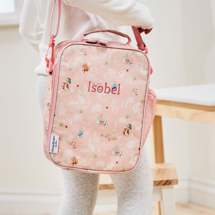 William Lamb Personalised Pink Flopsy Bunny Lunch Bag
