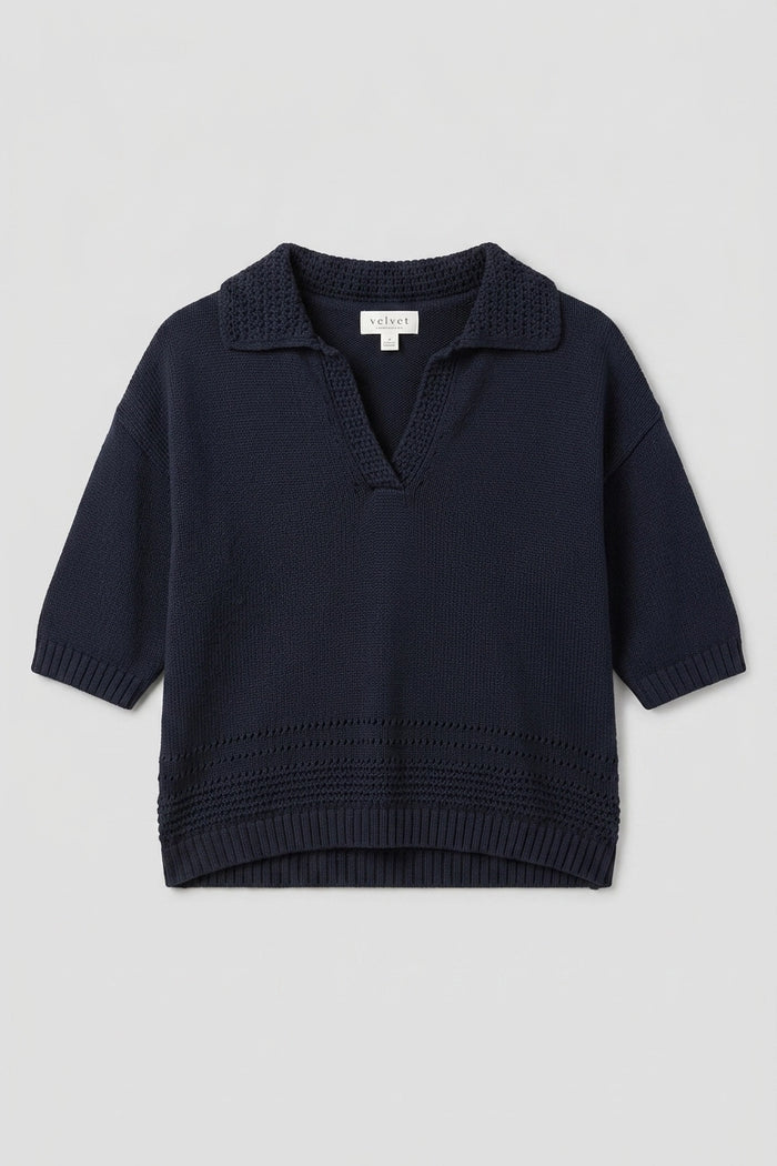 Winslow Sweater Polo Sweaters & Knits Velvet by Graham & Spencer