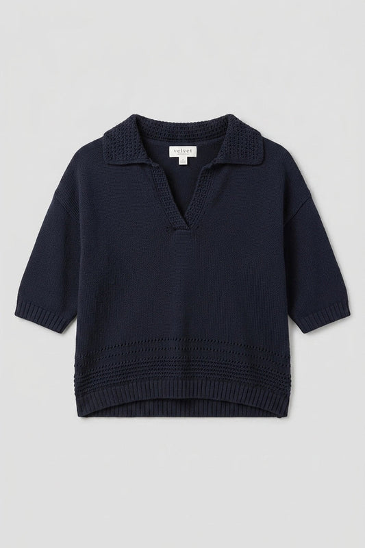 Winslow Sweater Polo Sweaters & Knits Velvet by Graham & Spencer