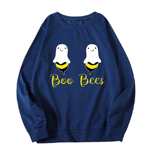 Women Boo Bees Shirt Funny Halloween Boobies Sweatshirt