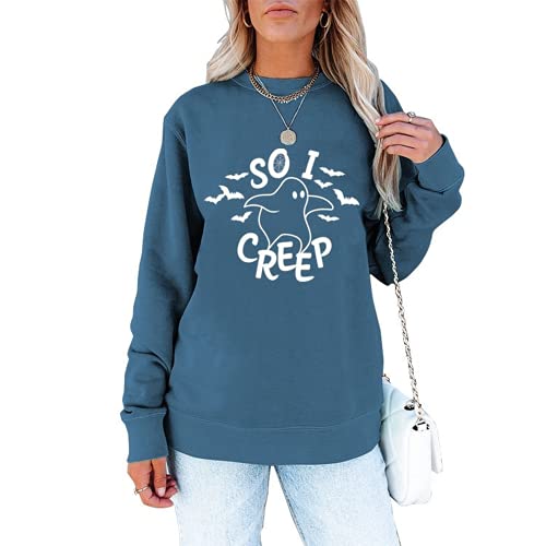 Women So I Creep Shirt Trick or Treat Halloween Sweatshirt