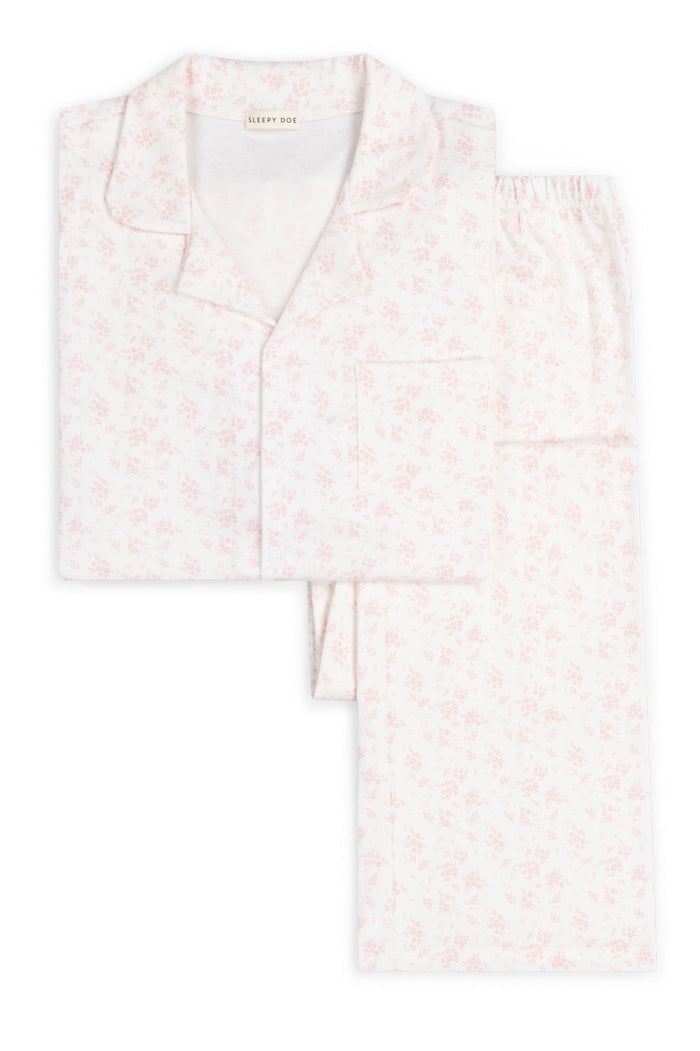 WOMENS CLASSIC PYJAMA SET | DITSY PINK