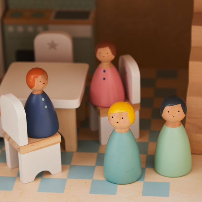 Wooden Doll Family Set