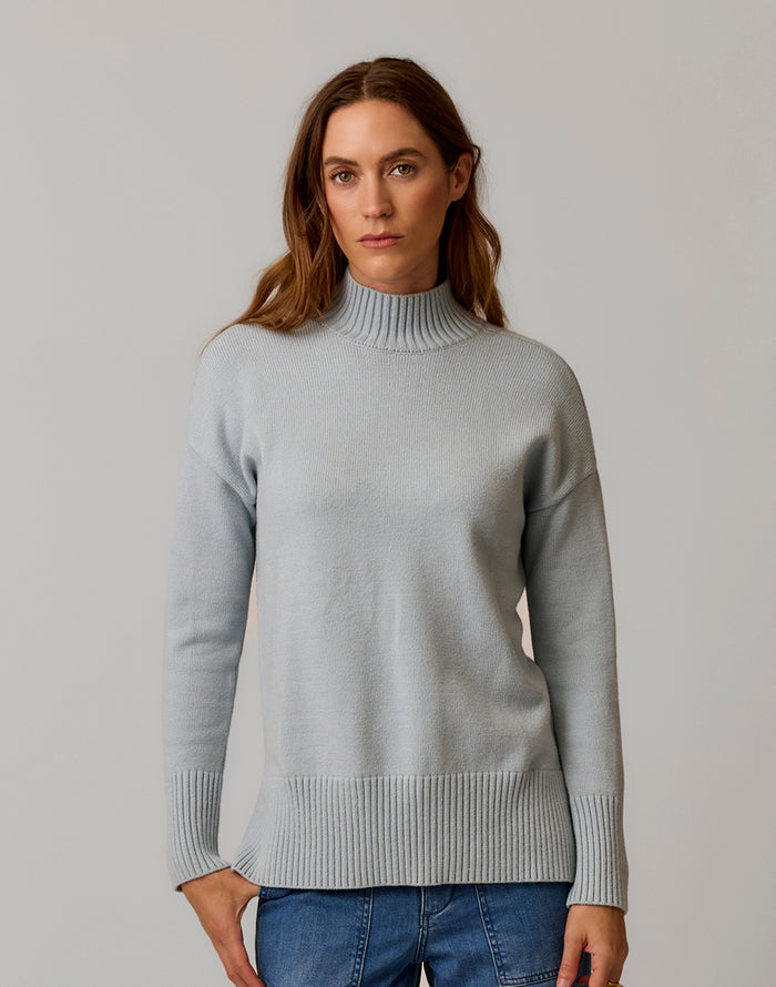 Woodward Sweater: Seabreeze