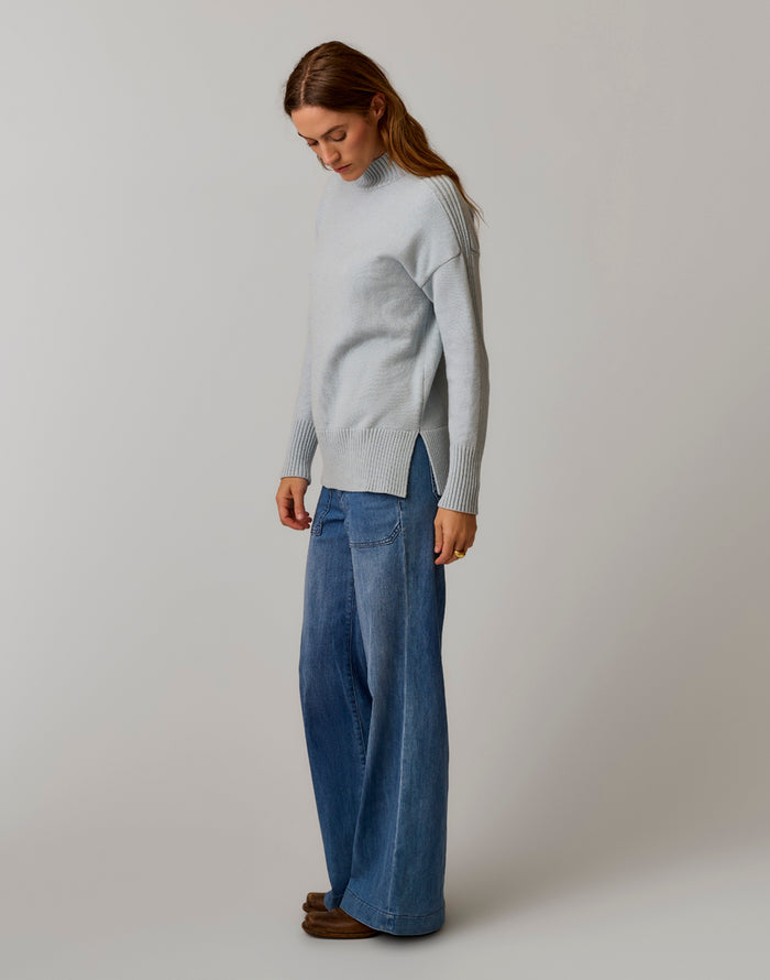 Woodward Sweater: Seabreeze