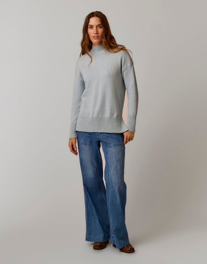 Woodward Sweater: Seabreeze
