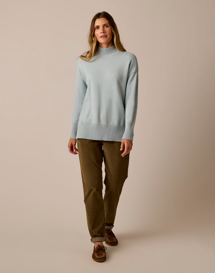 Woodward Sweater: Seabreeze