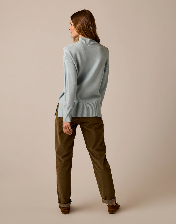 Woodward Sweater: Seabreeze