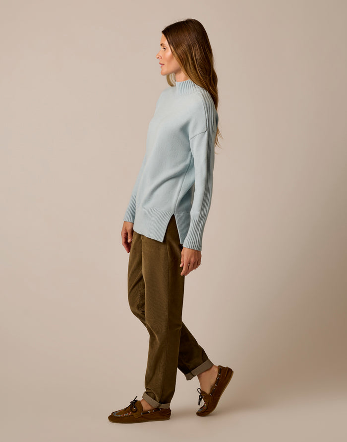 Woodward Sweater: Seabreeze