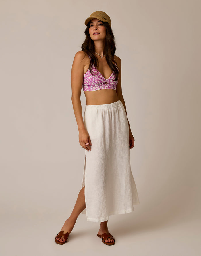 Yara Gauze Skirt: Cloud