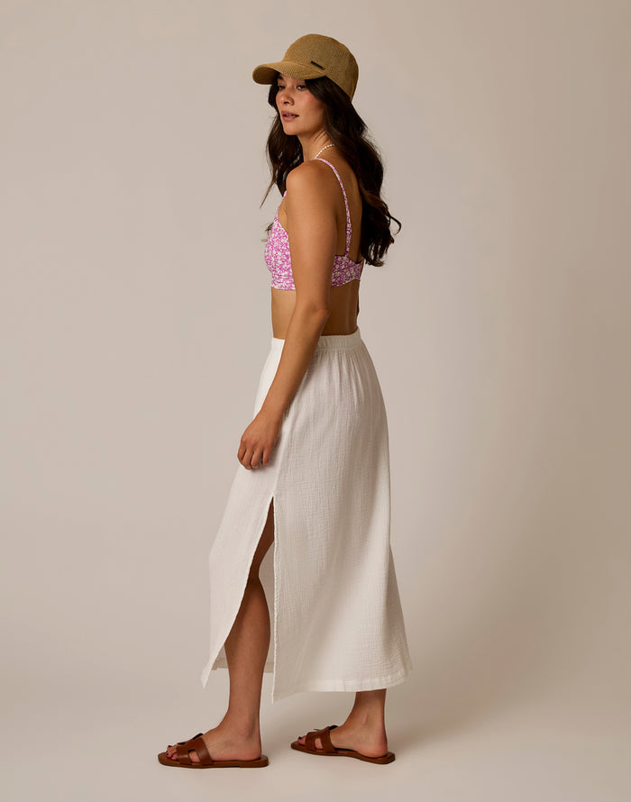 Yara Gauze Skirt: Cloud