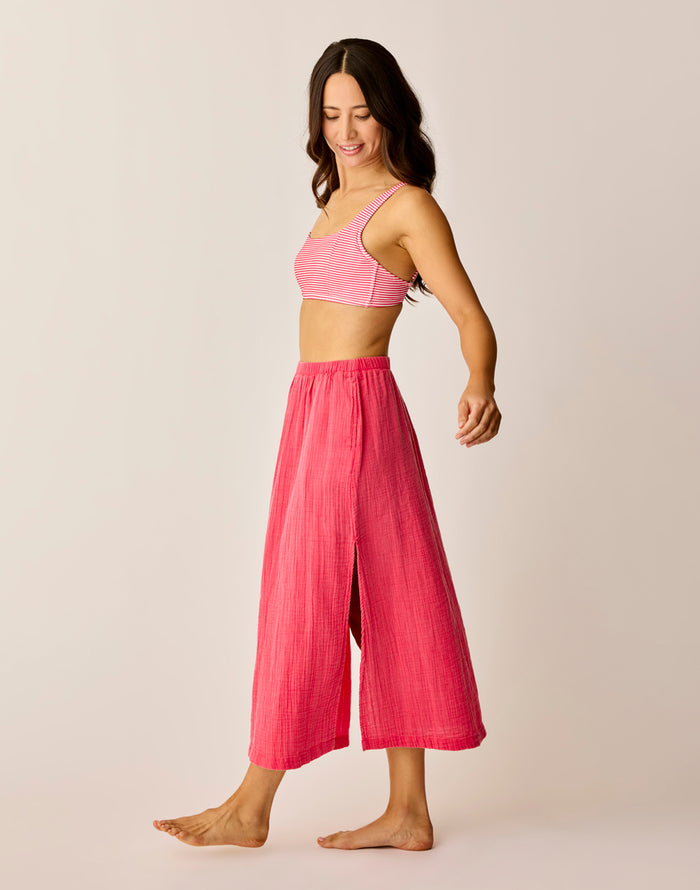 Yara Gauze Skirt: Watermelon