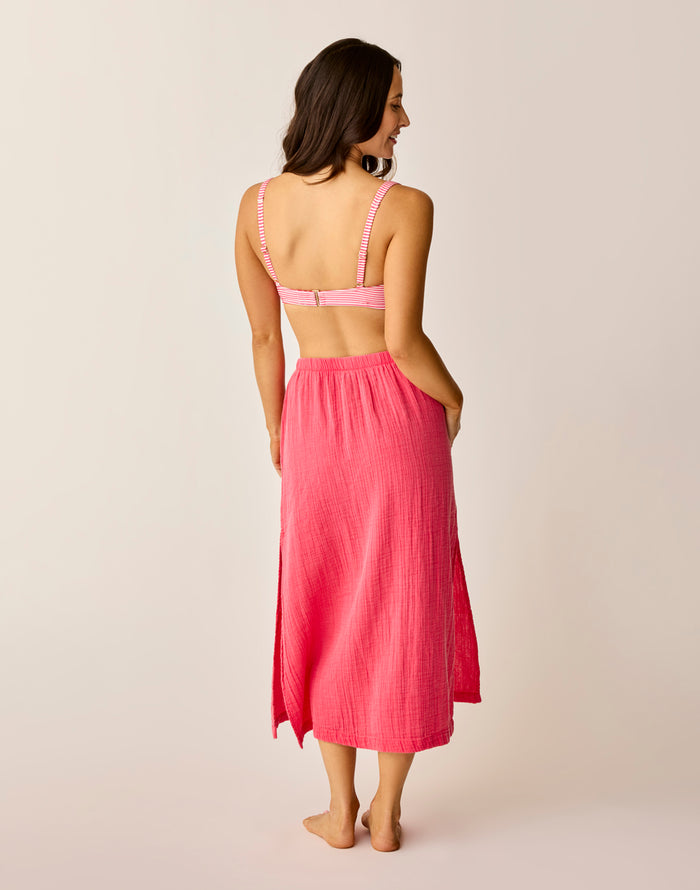Yara Gauze Skirt: Watermelon