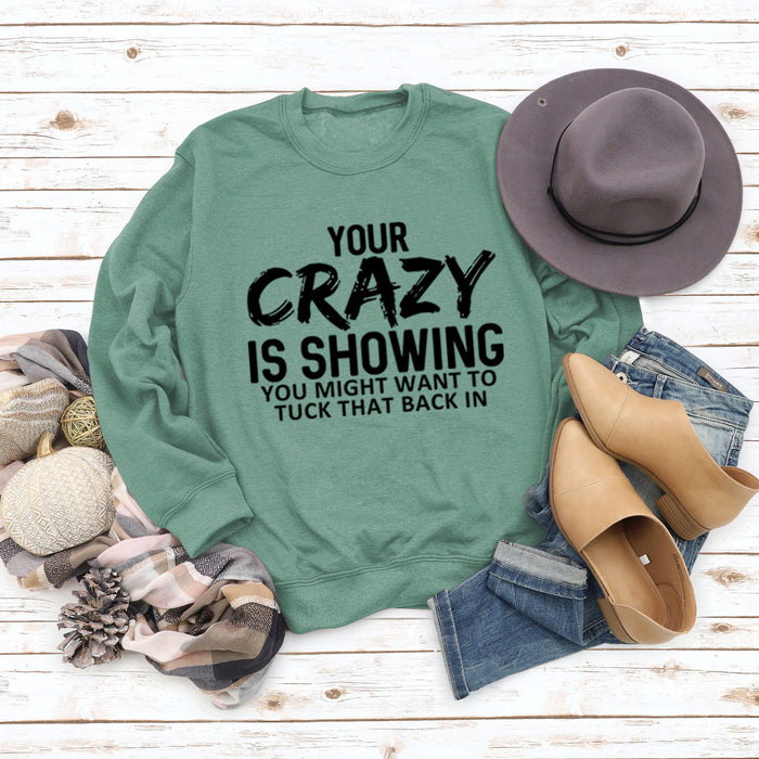 Light green sweater (black word color picture) / S