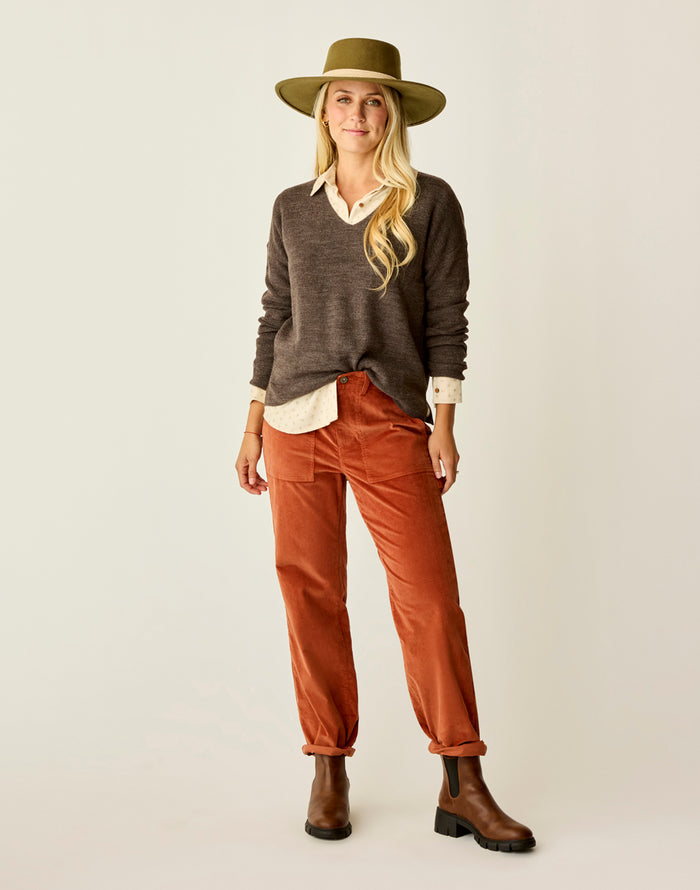 Zella Merino Sweater: Espresso Heather