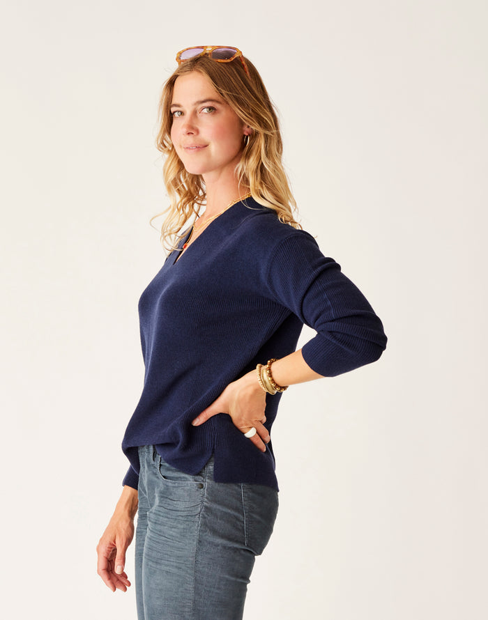 Zella Merino Sweater: Navy - FINAL SALE
