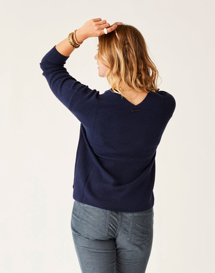 Zella Merino Sweater: Navy - FINAL SALE