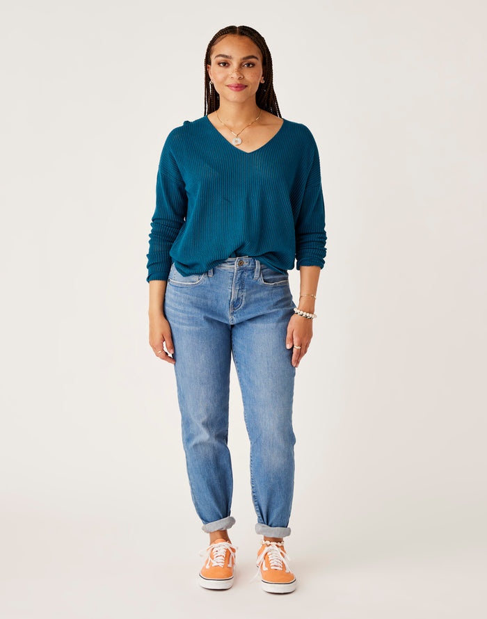 Zella Mesh Pullover: Azul - FINAL SALE