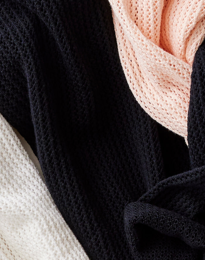 Zella Mesh Pullover: Black