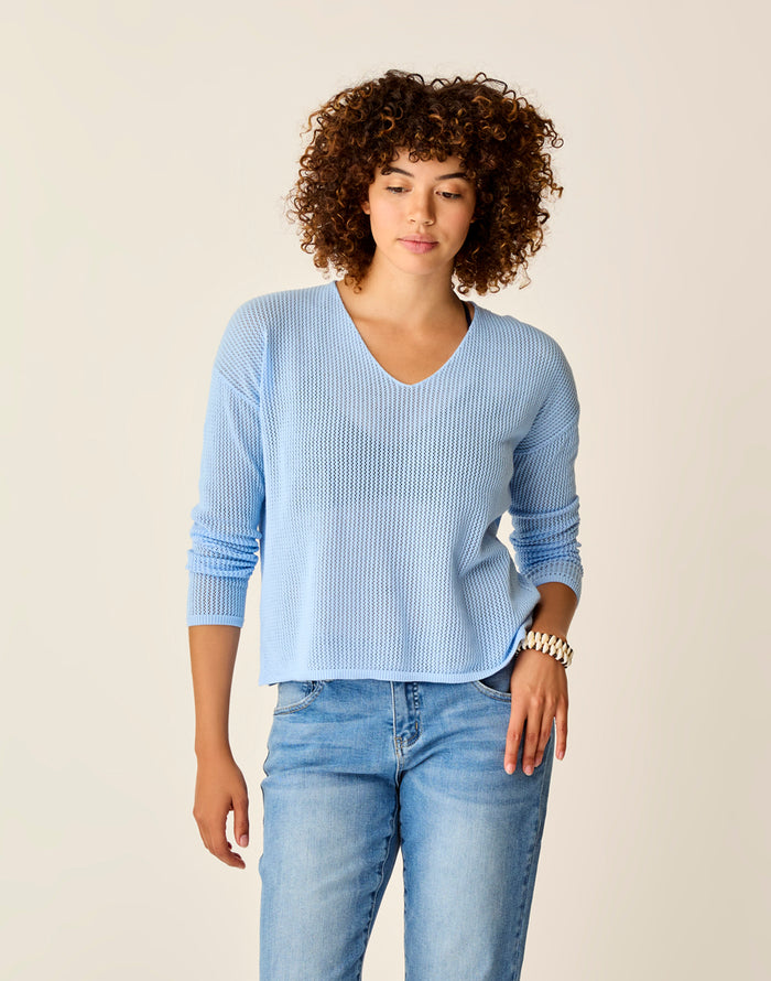 Zella Mesh Pullover: La Paz - FINAL SALE