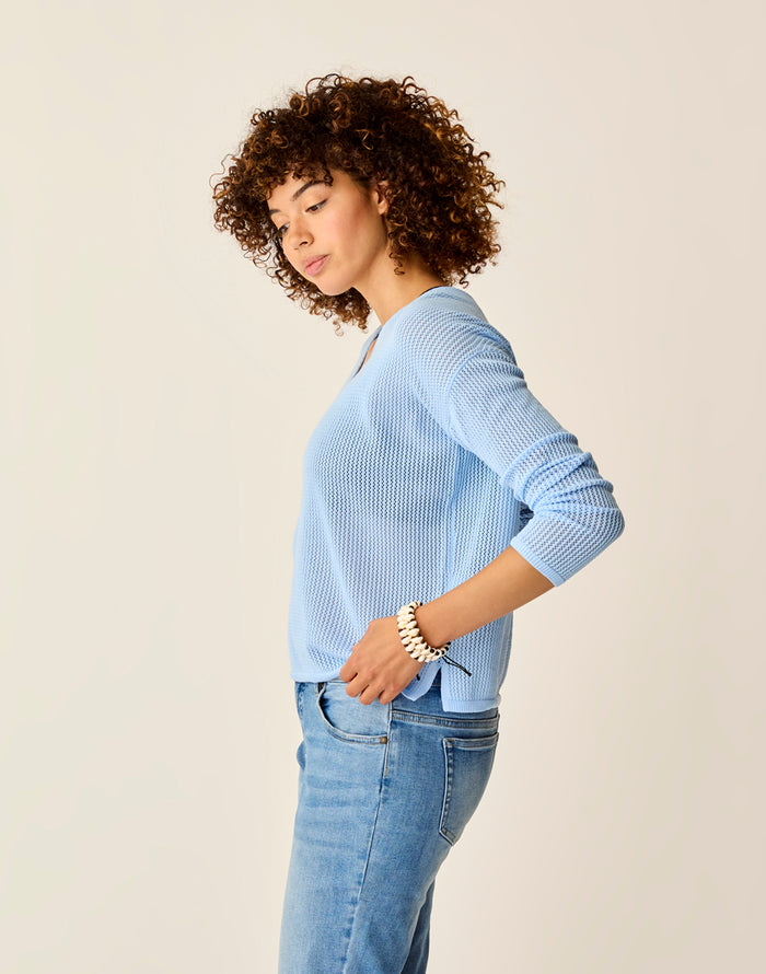 Zella Mesh Pullover: La Paz - FINAL SALE