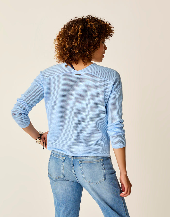 Zella Mesh Pullover: La Paz - FINAL SALE