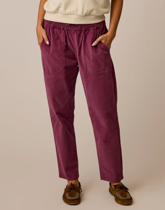 Zoe Buttercord Pant: Bramble