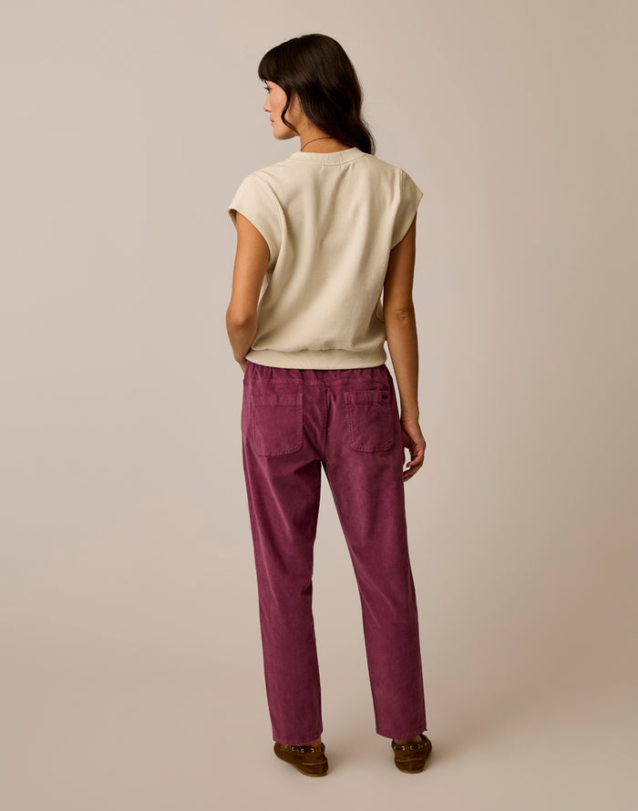 Zoe Buttercord Pant: Bramble