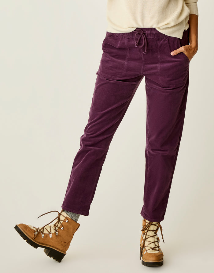 Zoe Buttercord Pant: Dark Nirvana