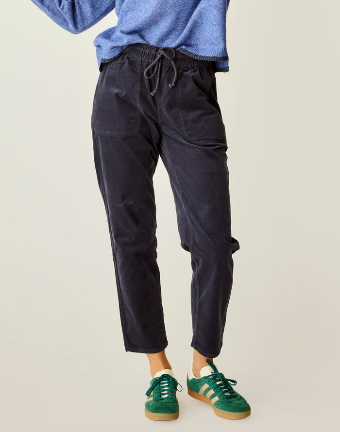 Zoe Buttercord Pant: Navy