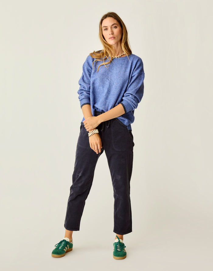 Zoe Buttercord Pant: Navy