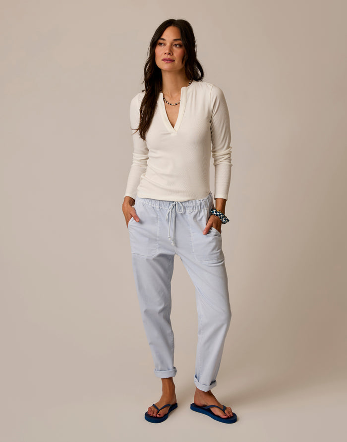 Zoe Twill Pant: Arctic