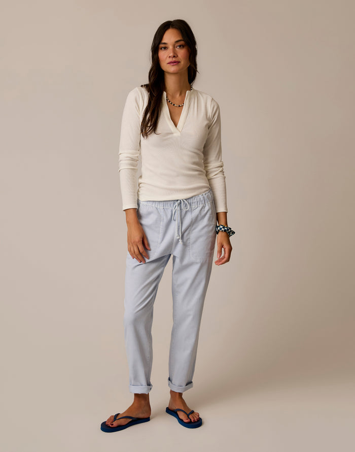 Zoe Twill Pant: Arctic