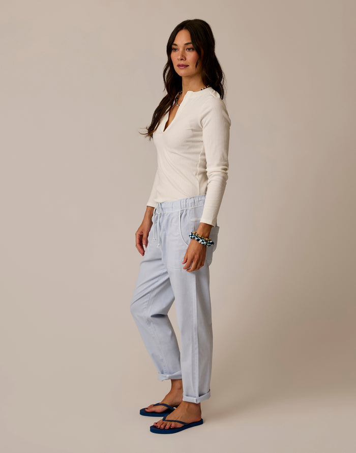 Zoe Twill Pant: Arctic