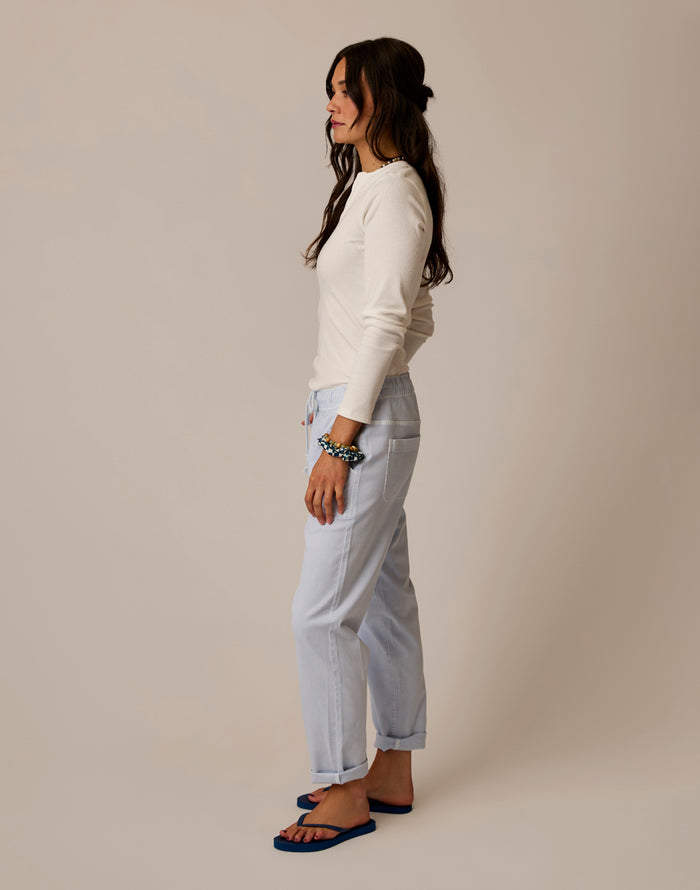 Zoe Twill Pant: Arctic