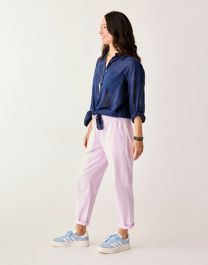 Zoe Twill Pant: Dawn - FINAL SALE
