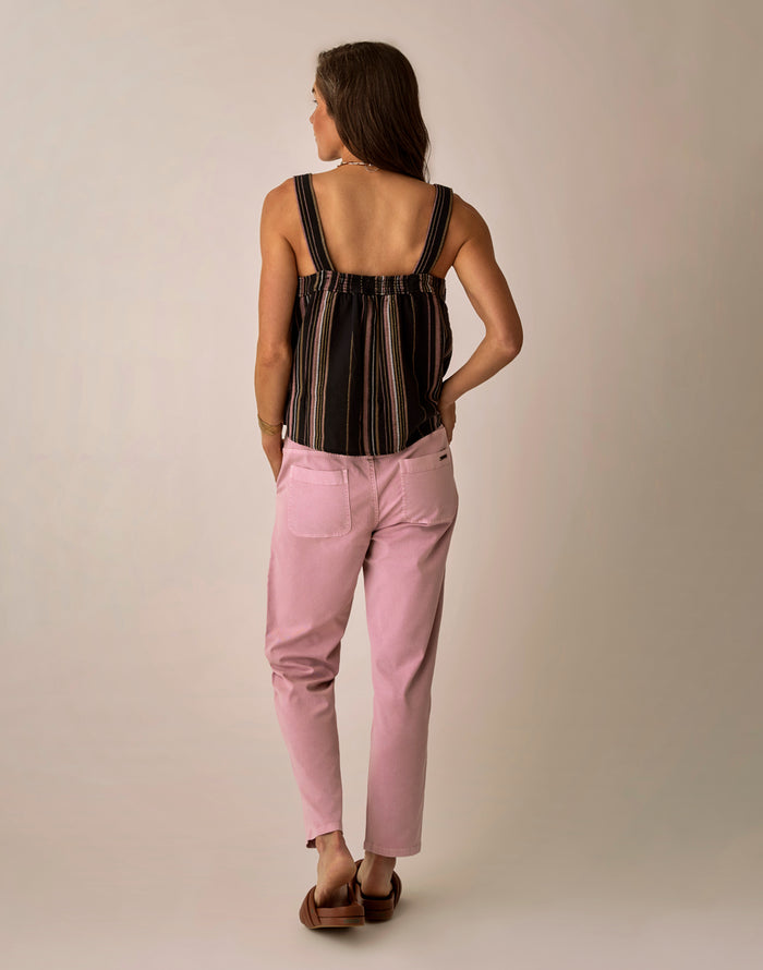 Zoe Twill Pant: Light Dusk