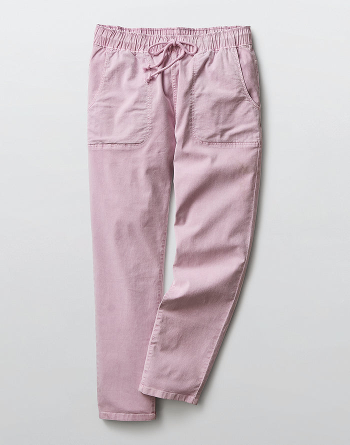 Zoe Twill Pant: Light Dusk