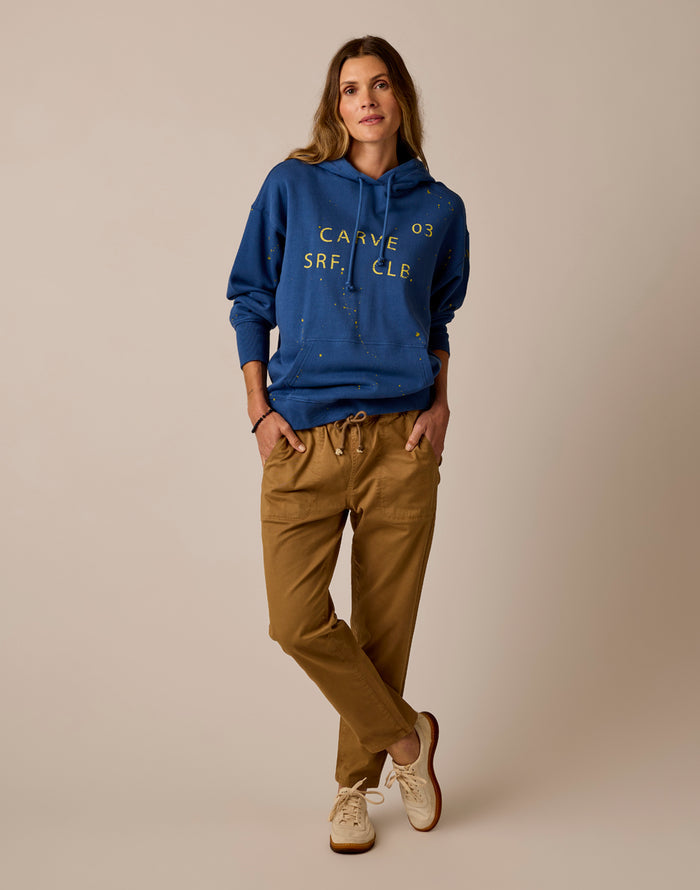 Zoe Twill Pant: Walnut